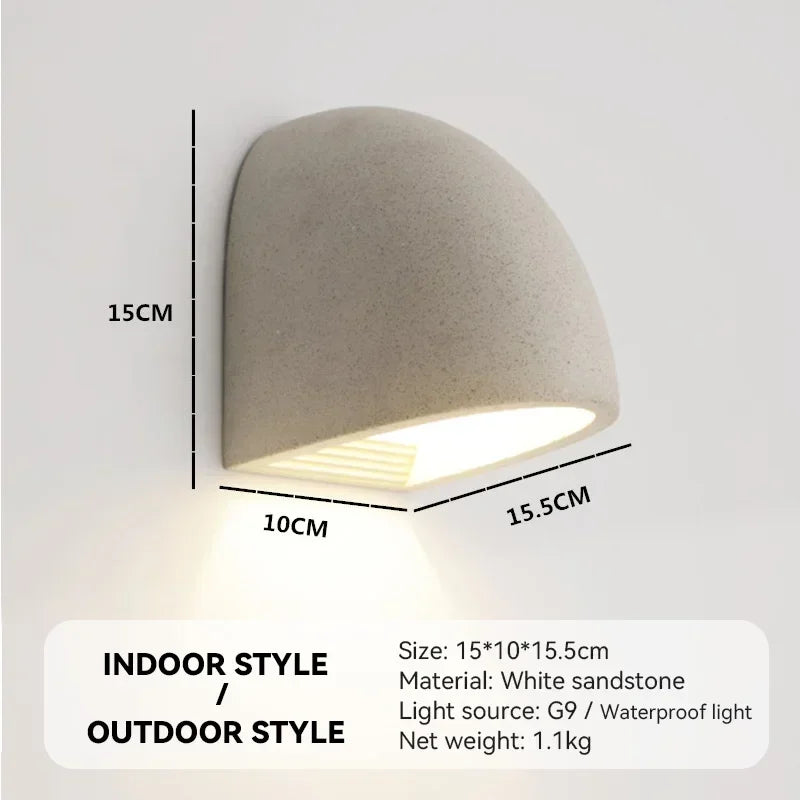 Terrazzo Cement Wall Sconce