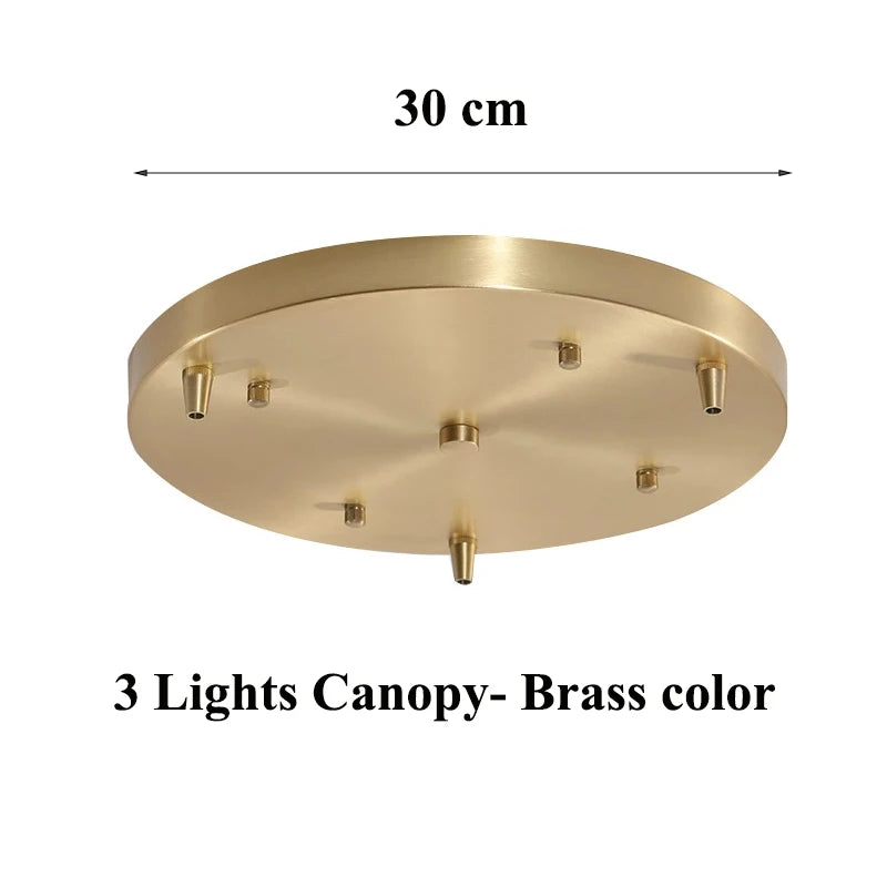 Verde Glass Brass Pendant