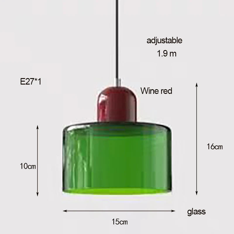 Filo Slim Glass Tube Pendant