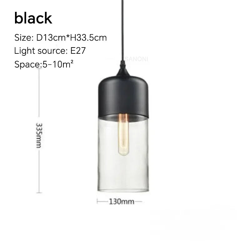 Alder Timber & Glass Dining Pendant