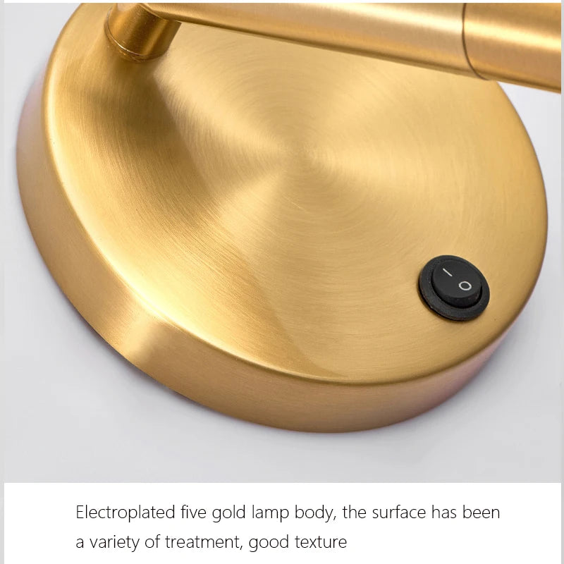 Reed Black & Brass Reading Sconce