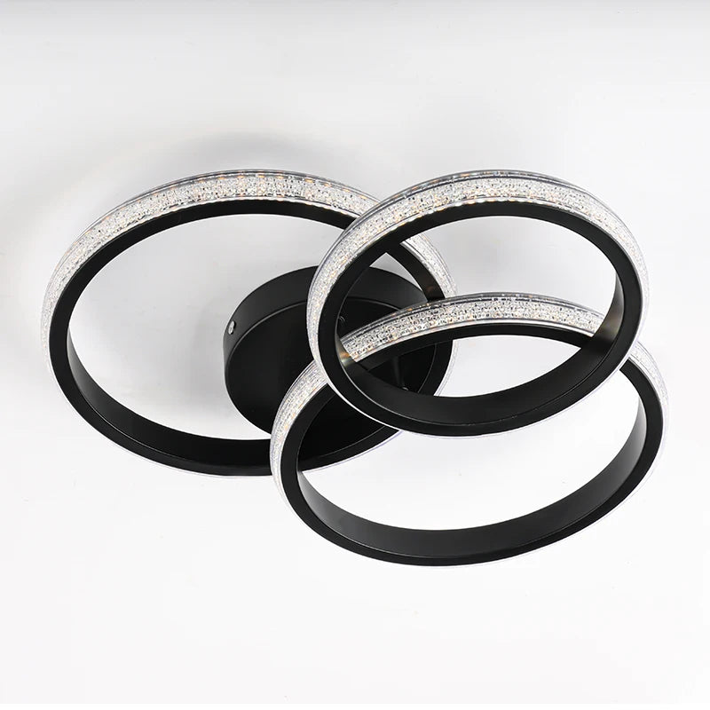 Round Acrylic Flush-Mount Light