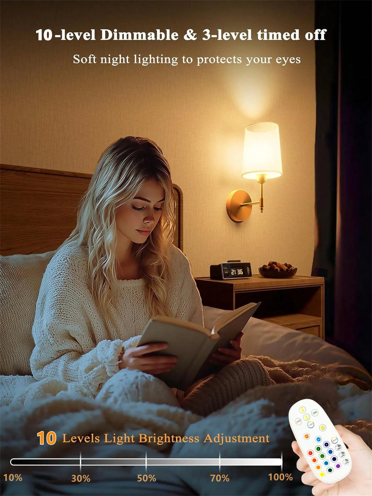 Cordless Colour-Change Sconce