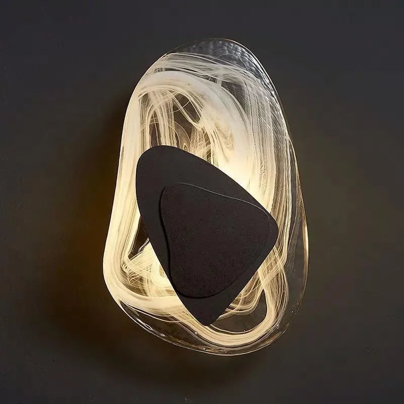 Fresco Patterned Glass Light
