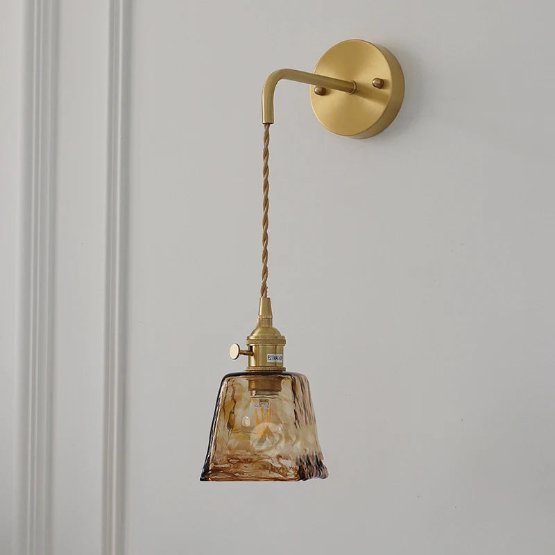 Ayame Ribbed Glass Sconce
