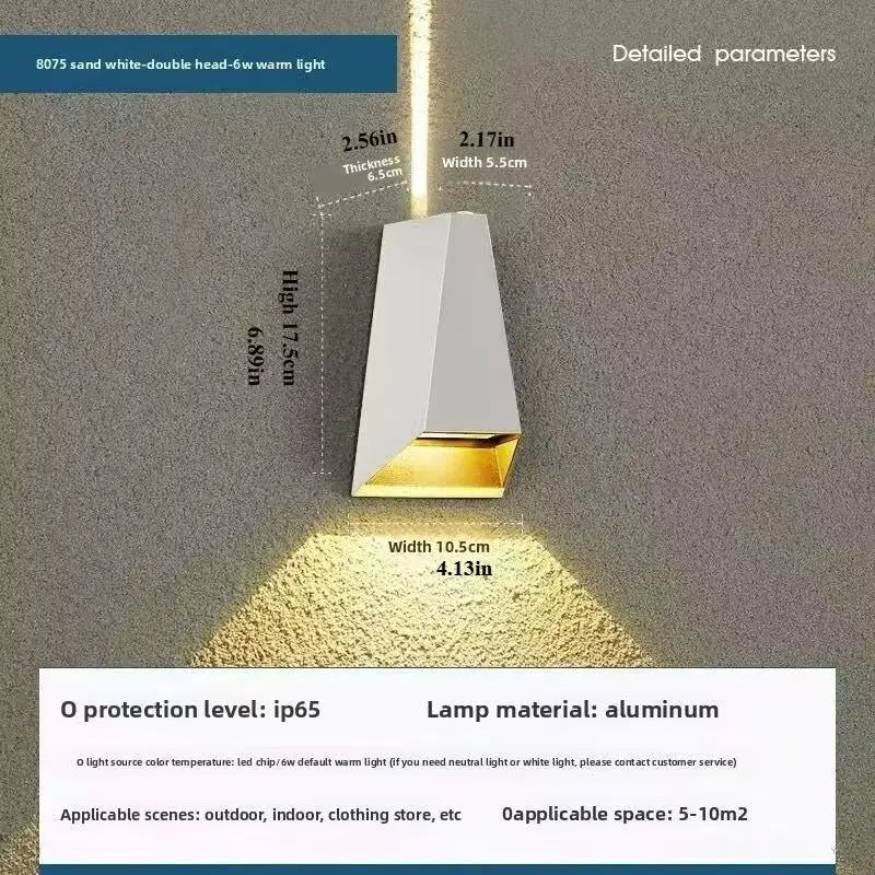 Aluminium 8W LED Wall Light