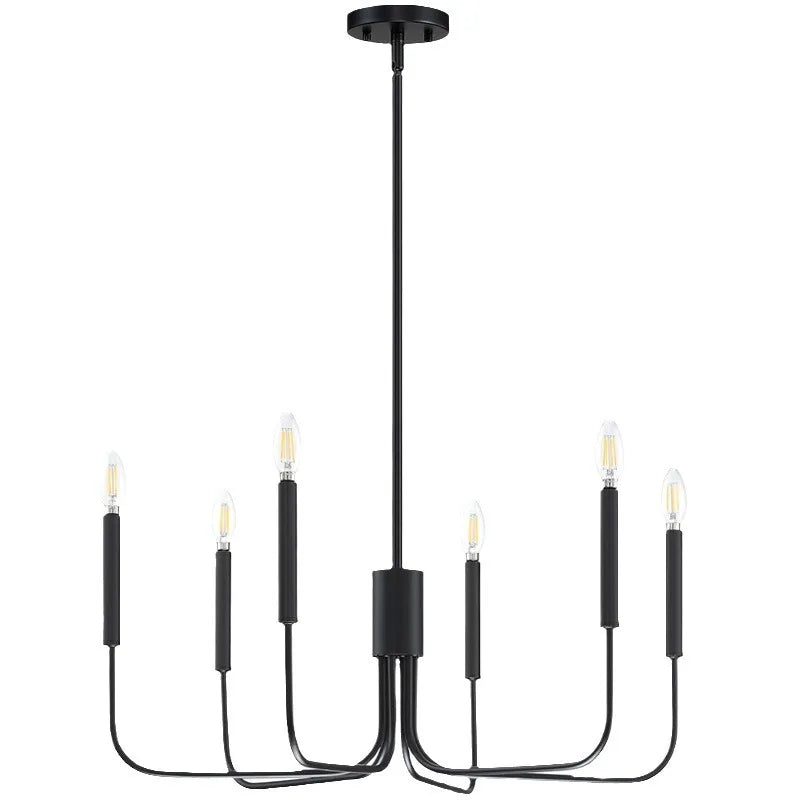 Loft Iron Candle Chandelier