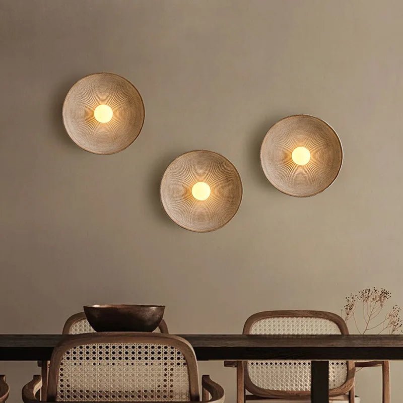 Disc Resin Wall Sconce