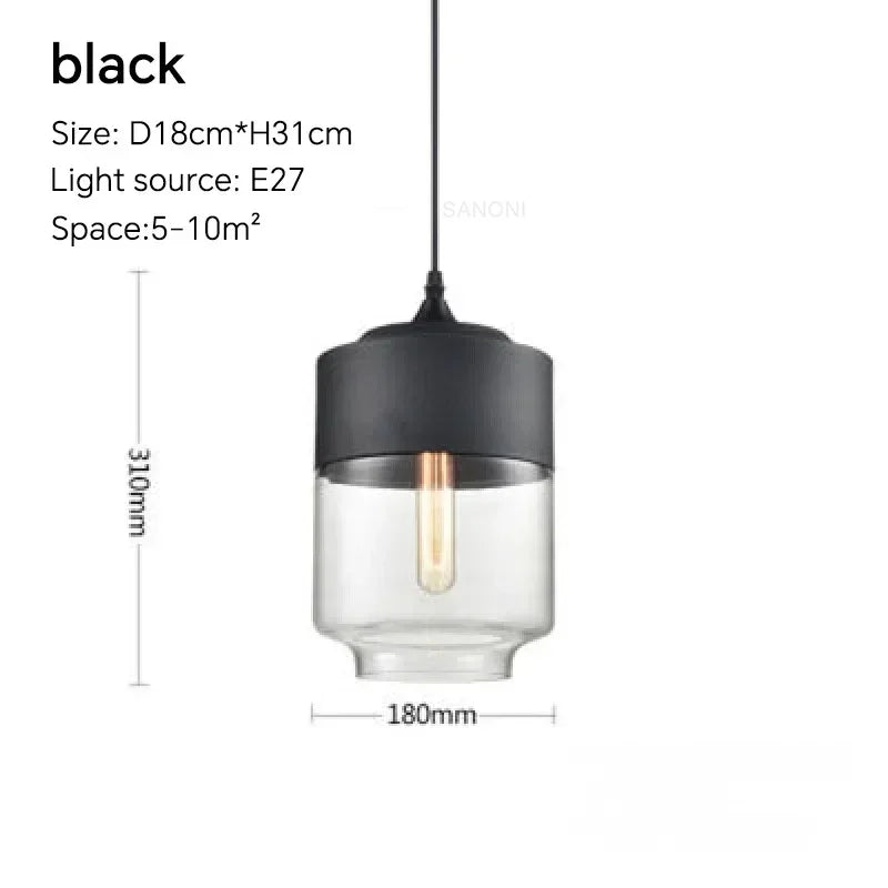 Alder Timber & Glass Dining Pendant