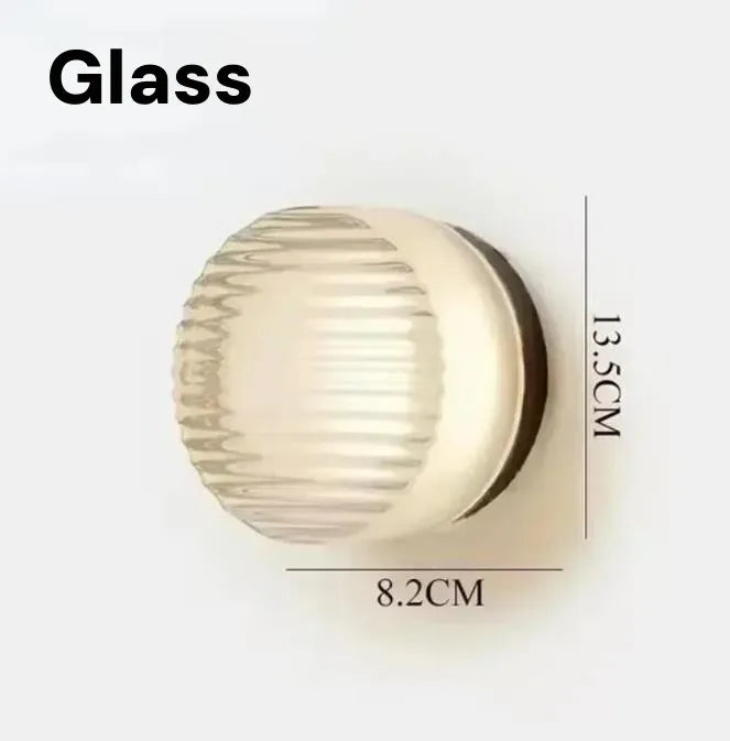 Orb Flat Glass Sconce