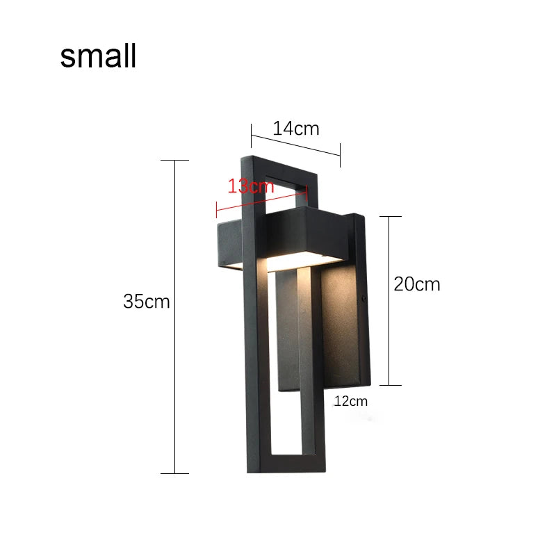Retro Black 10W Wall Light