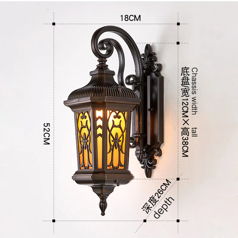 European Courtyard Pillar Light