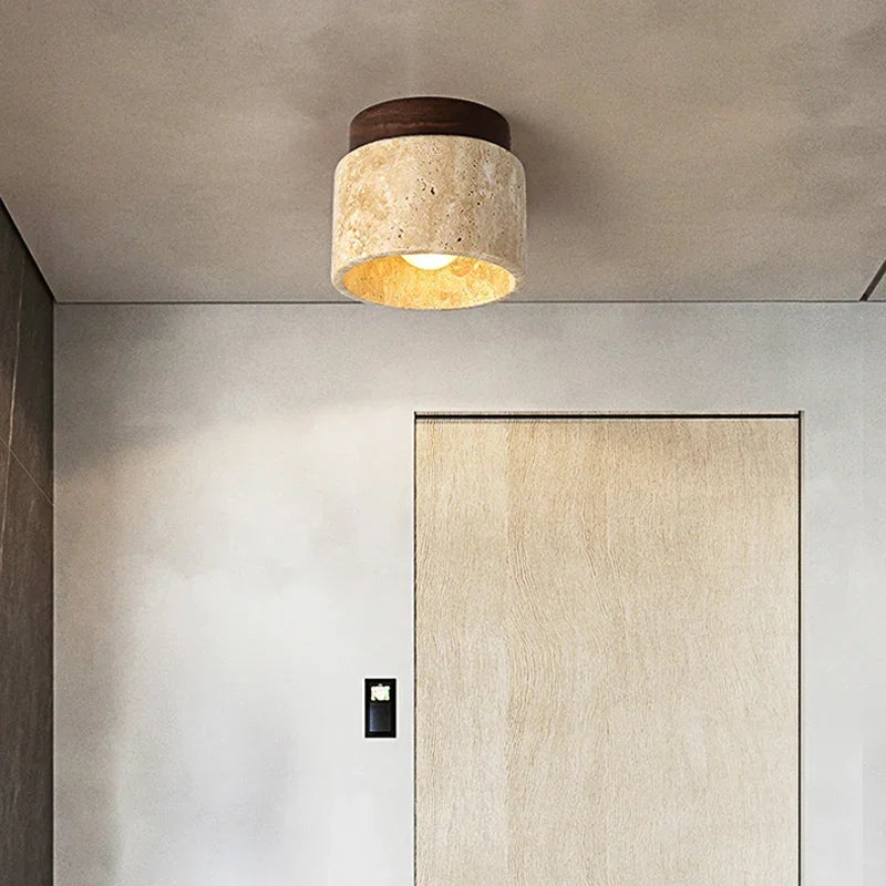 Sona Travertine Ceiling Light