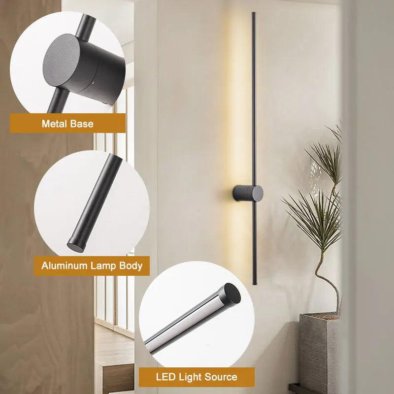 Pivot Rotating Wall Light