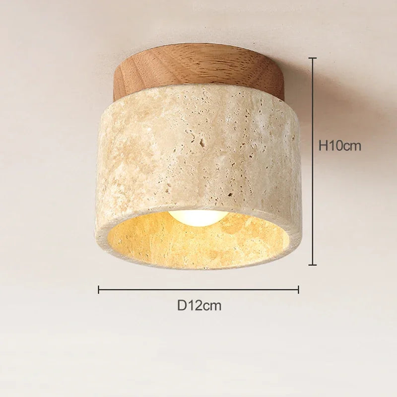 Sona Travertine Ceiling Light