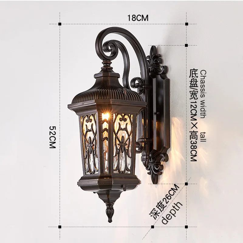 European Courtyard Pillar Light