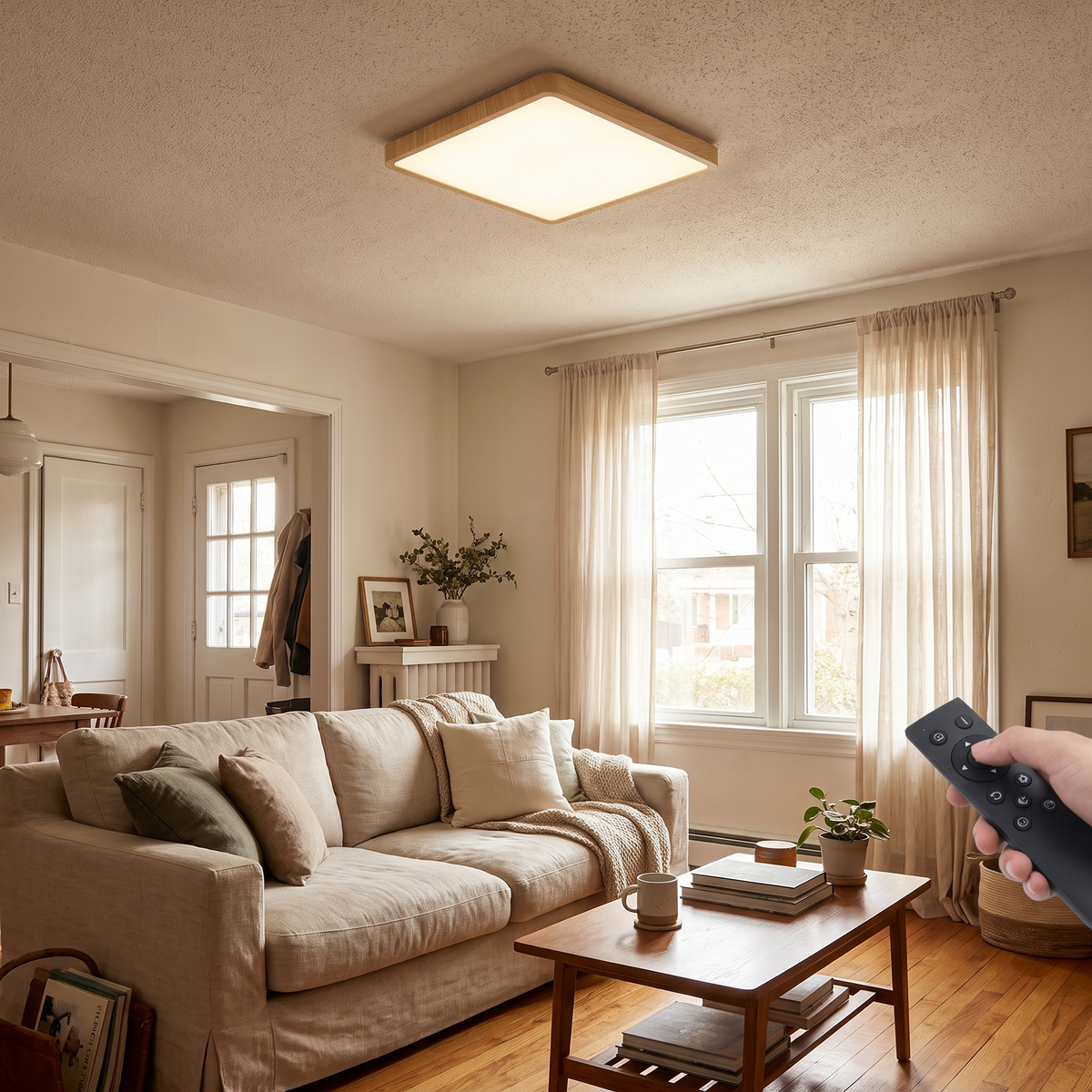 Square Dimmable Ceiling Light