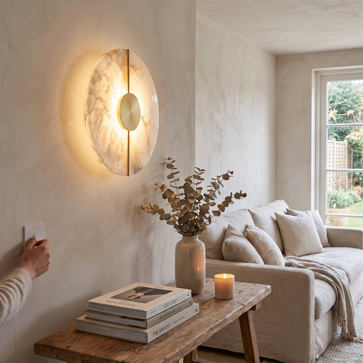 Alabaster LED Sconce