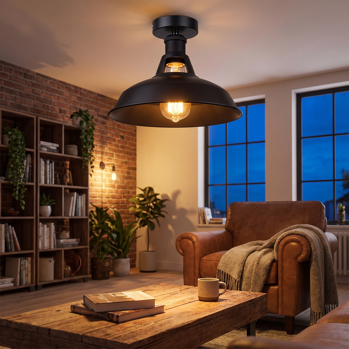 Barrow Semi-Flush Ceiling Light lifestyle