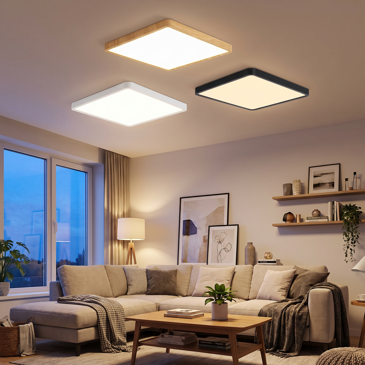 Square Dimmable Ceiling Light lifestyle