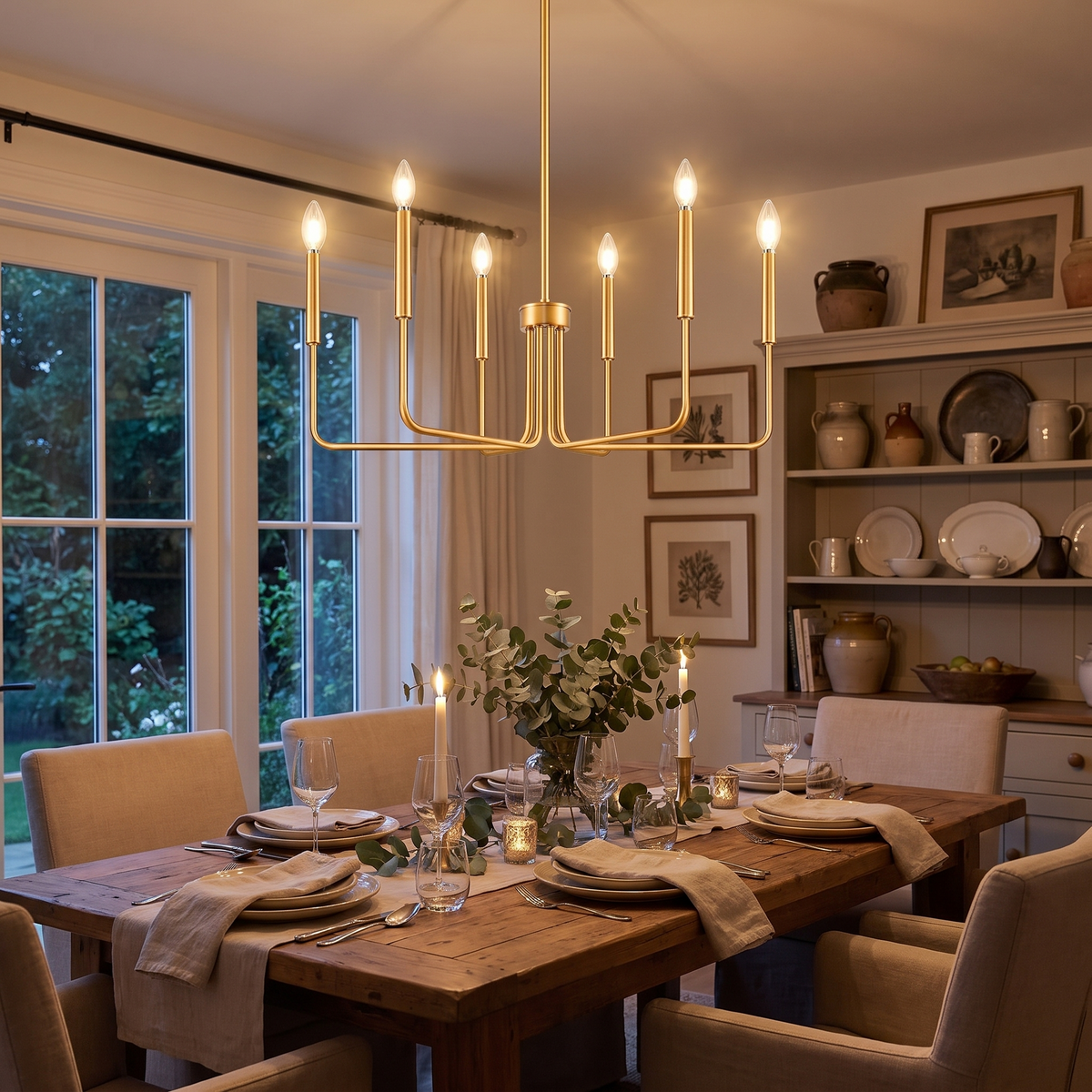 Loft Candle Chandelier lifestyle