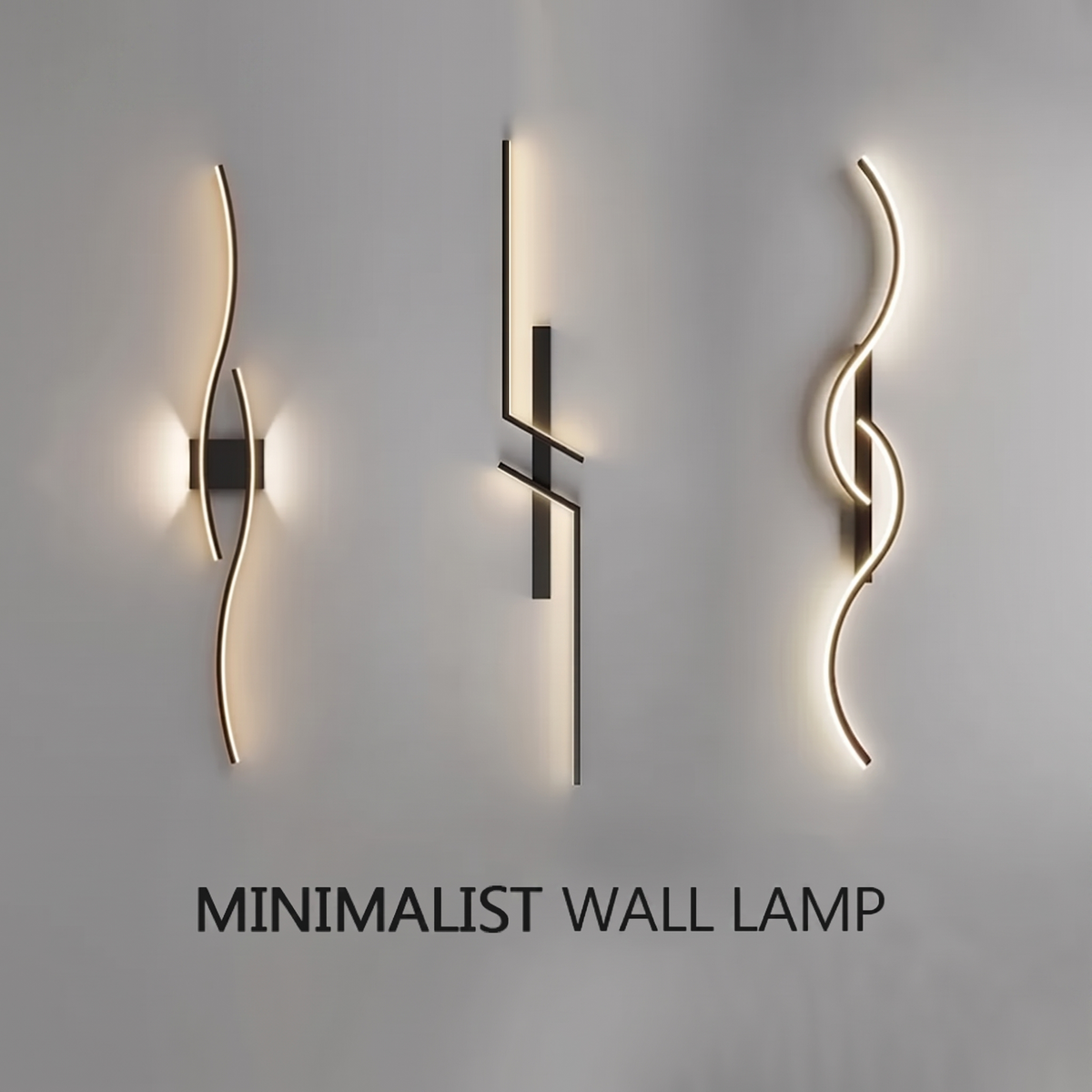 Strip Dimmable Wall Light - three finishes