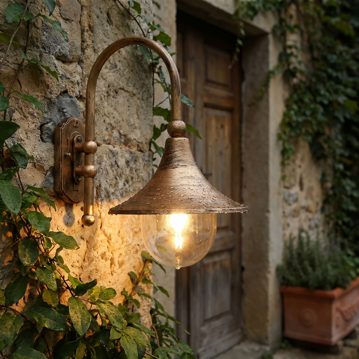 Outdoor light in use - lifestyle
