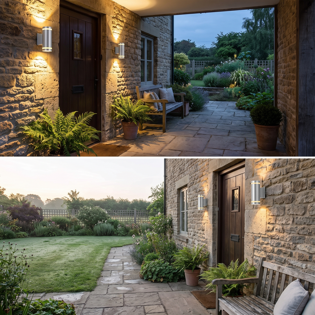 Outdoor light in use - alternate view