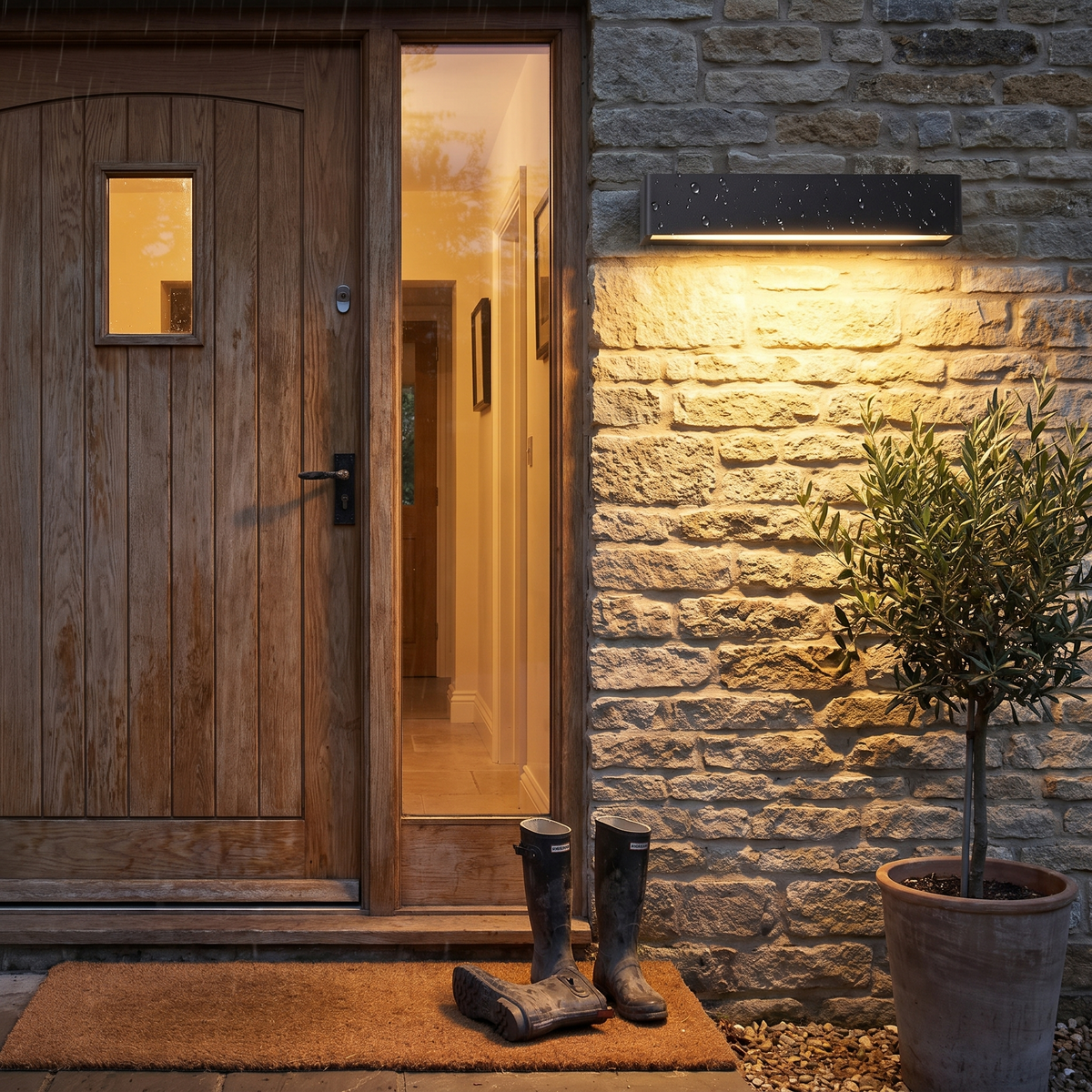 Outdoor light in use - lifestyle