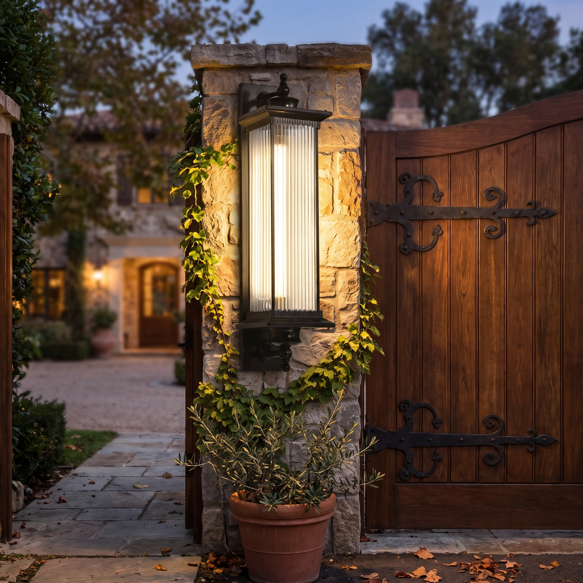 Outdoor light in use - lifestyle