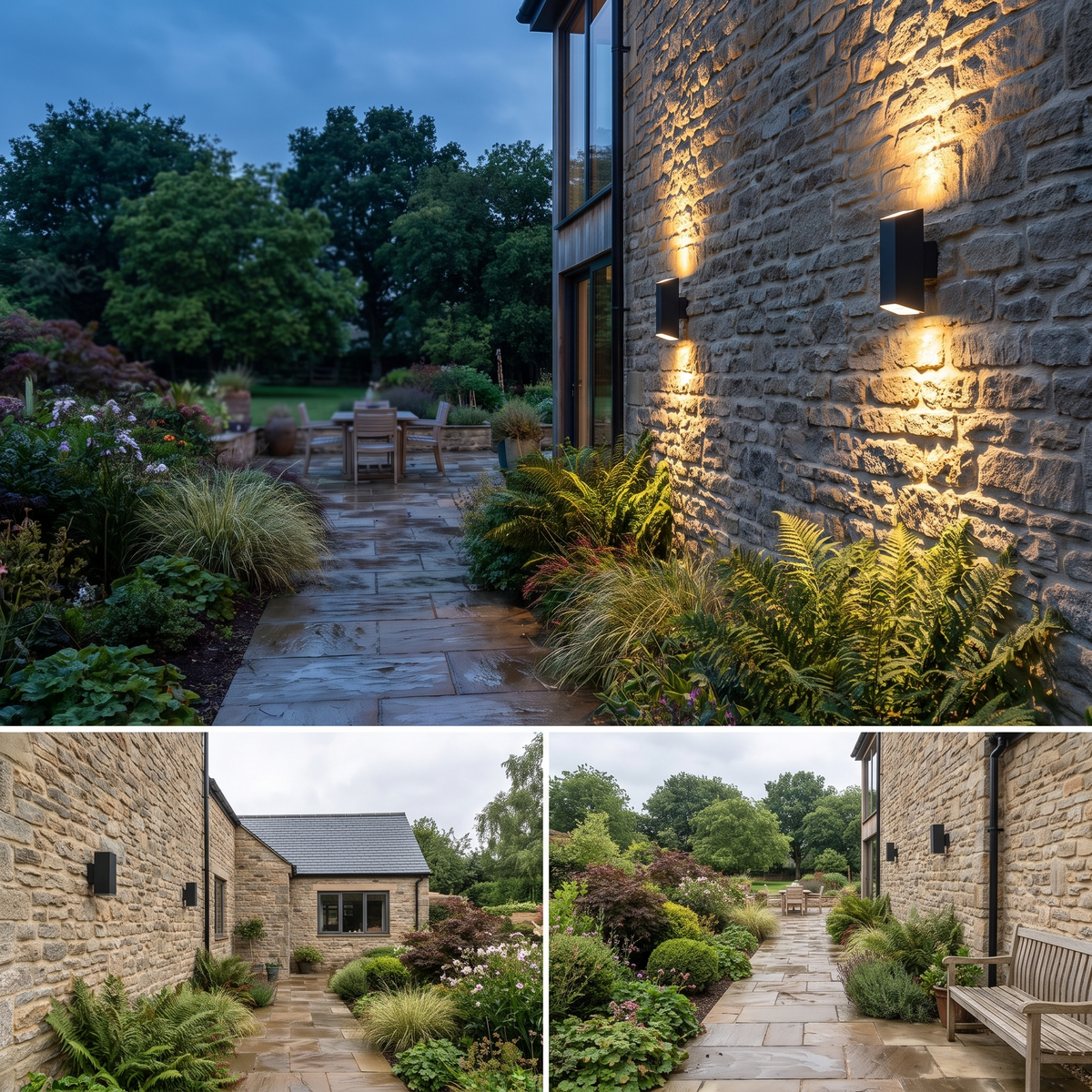 Outdoor light in use - alternate view