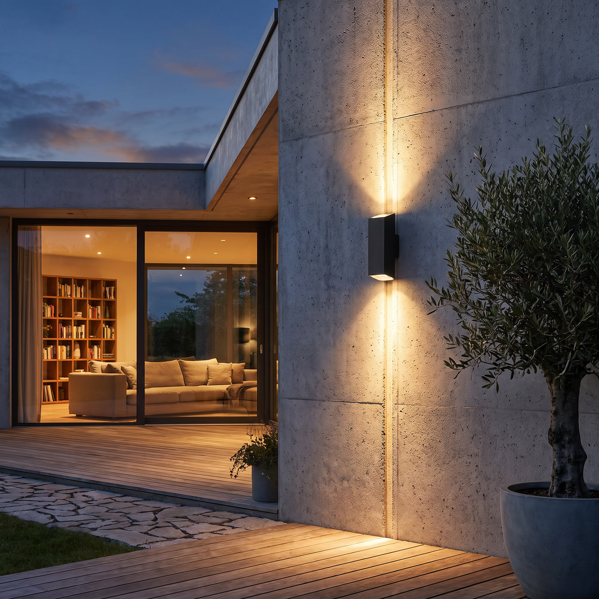 Outdoor light in use - lifestyle