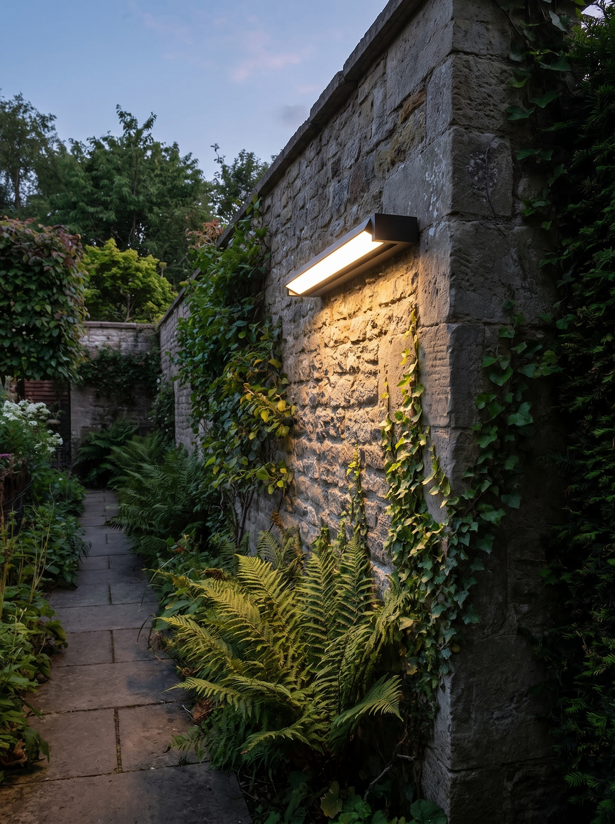 Adjustable Beam Wall Light - in place